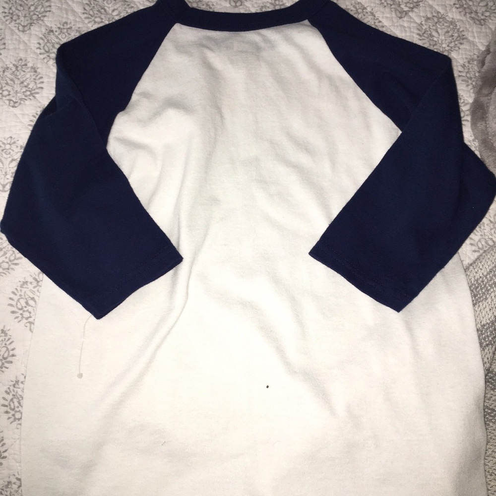 Blue Girls Baseball Tee